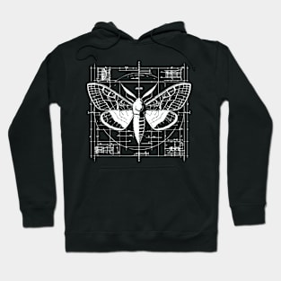 moth black design Hoodie